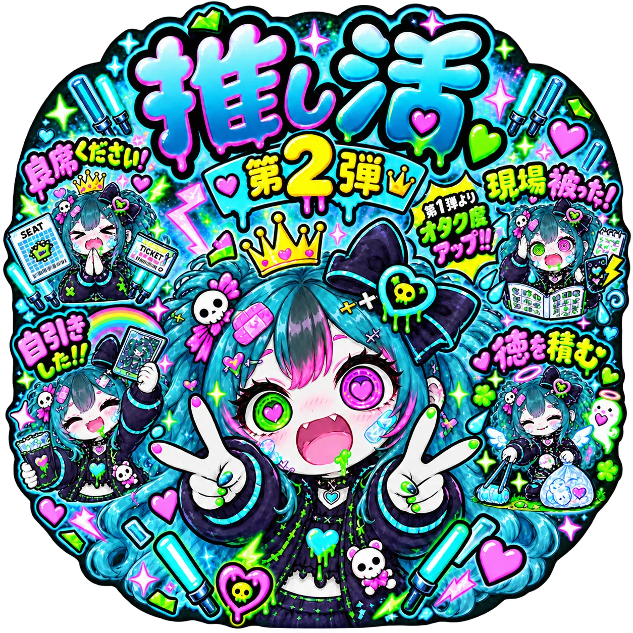 推し活2 ライトブルー|YamiKawaZ